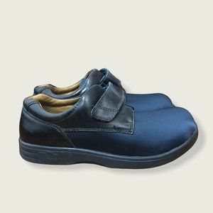 Dr Comfort Annie 9XW Blue Black Leather Lyra Shoes